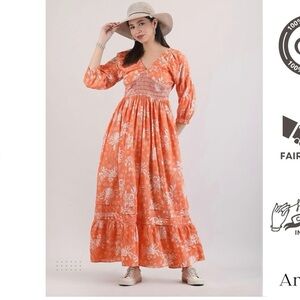 New Women Medium Arayna Casual Long Maxi Dress Summer Wear,Urban Bohemian Style